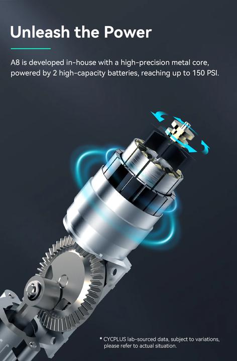 Image du produit Cycplus Pompe à air A8