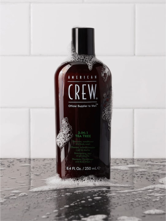 Actual product image American Crew 3-IN-1 Tea Tree (1000 ml, Liquid shampoo)
