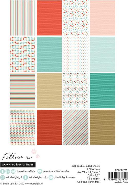 Actual product image art by marlene Designpaper "Santa stop here!" Friendz (170 g/m²)