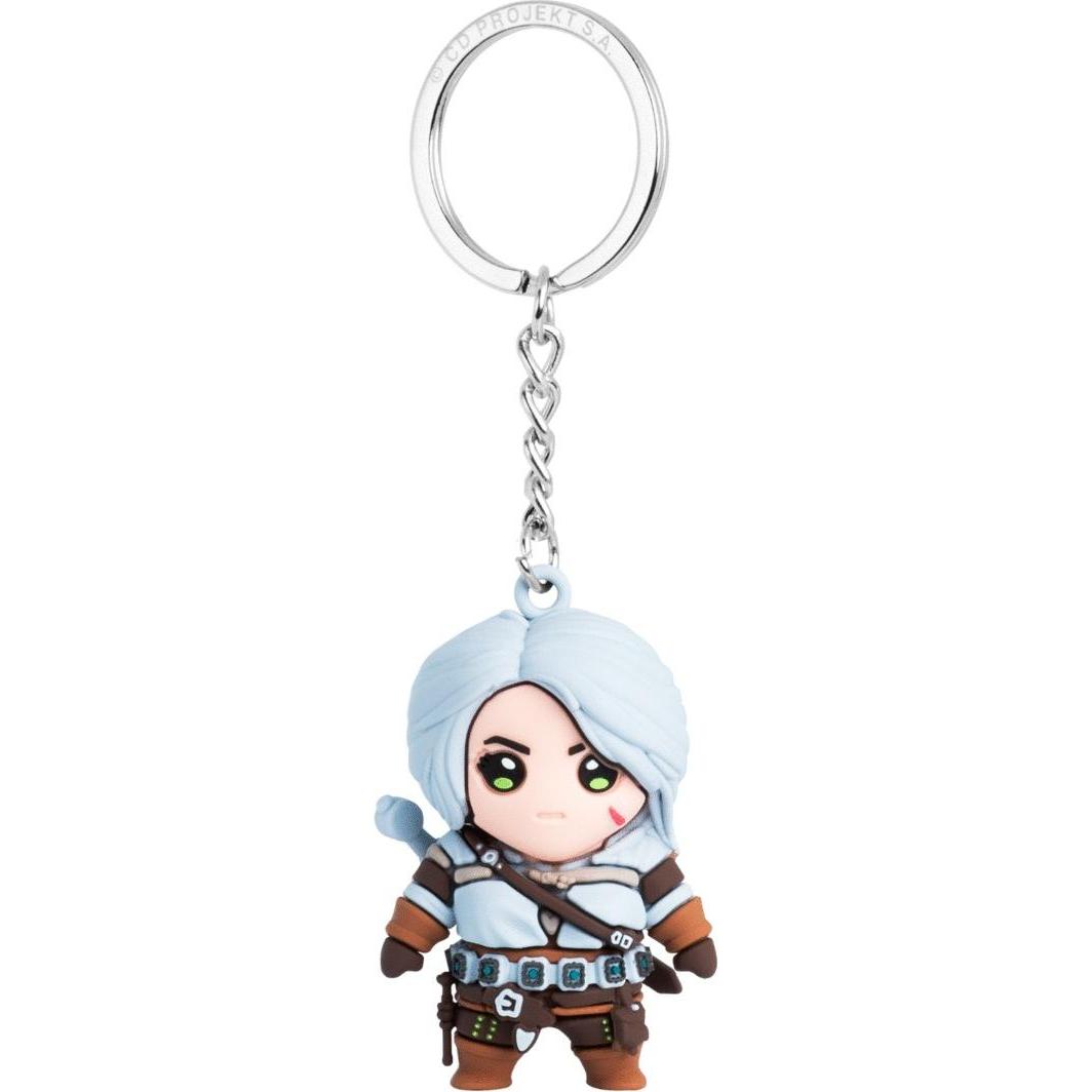CEN, Unisex, Schlüsselanhänger, Brelok 3D Good Loot The Witcher Ciri, Grau, Weiss, Braun