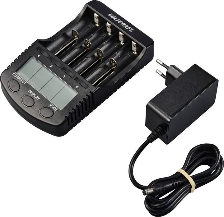 Produktbild Voltcraft Rundzellen-Ladegerät CC-2 (1 Stk., 18650, AA, AAA, CR123A, Ladegerät inkl. Akku)