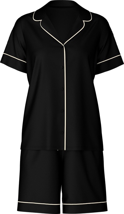 Immagine prodotto Calida Moonlight Dreams Kurz-Pyjama, durchgeknöpft mit Seide (M)