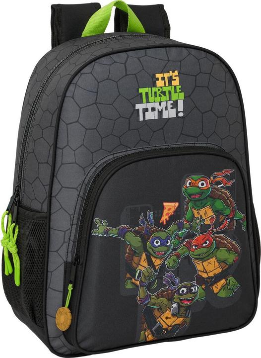 Actual product image Teenage Mutant NT School Backpack Black Grey 33 x 42 x 14 cm