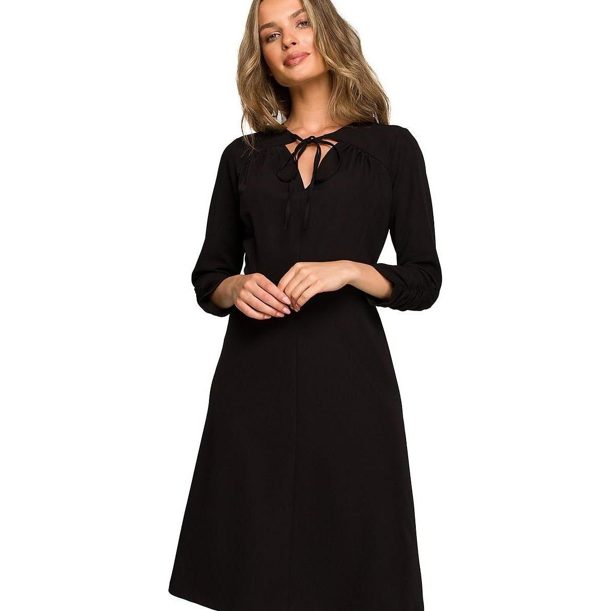 Stylove, Damen, Kleider, Alltagskleid, Schwarz, (L)