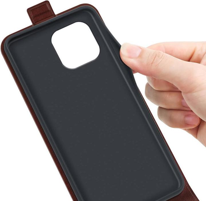 Actual product image Cover-Discount iPhone 15 - Classic Flip Case vertical brown (Apple iPhone 15)