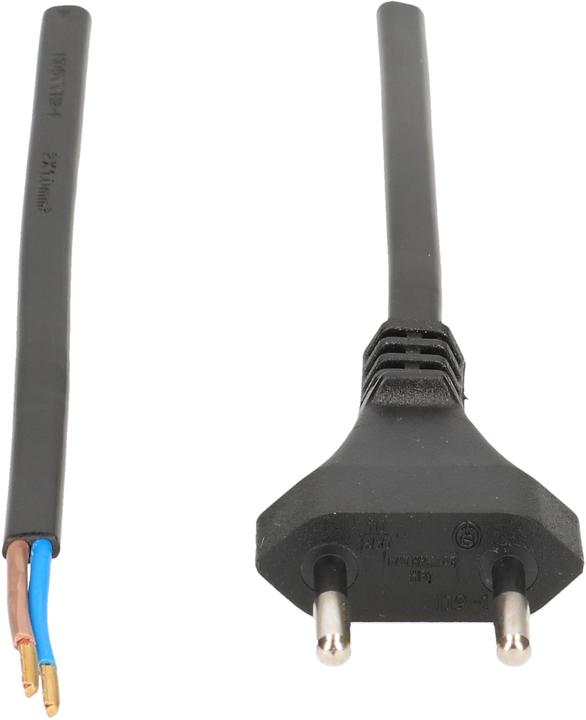 Actual product image Max Hauri TDF mains cable H05VVH2-F2X1.0 type 11 (2 m)