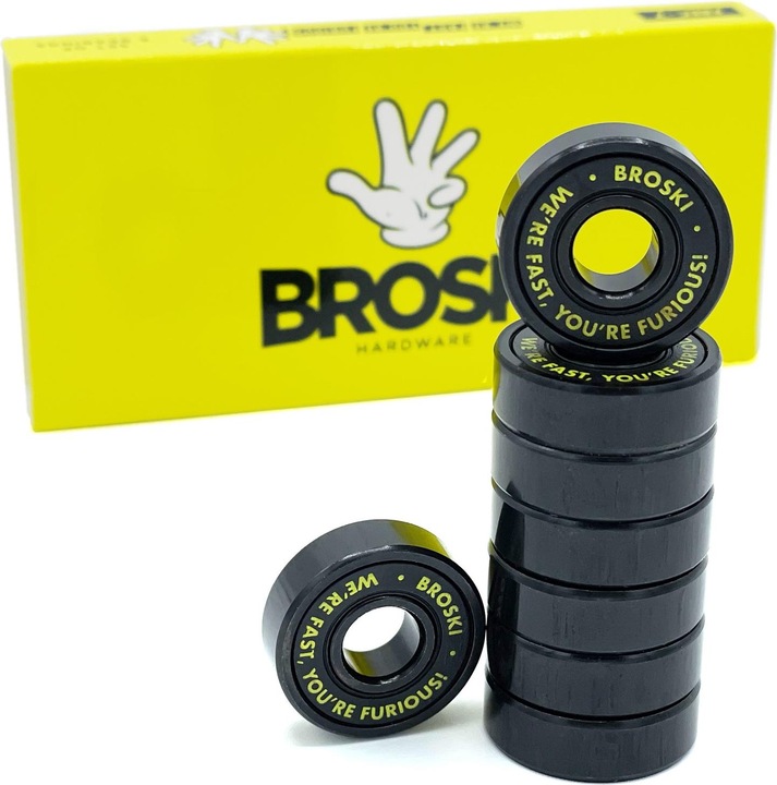 Actual product image Broski Hardware Fast and Furious ABEC 7 Bearings