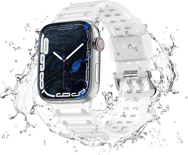 Produktbild Hurtel Strap Triple Protection Strap für Apple Watch SE, 8, 7, 6, 5, 4, 3, 2, 1 (41, 40, 38 mm) Band Armban (41 mm, Edelstahl, TPU)