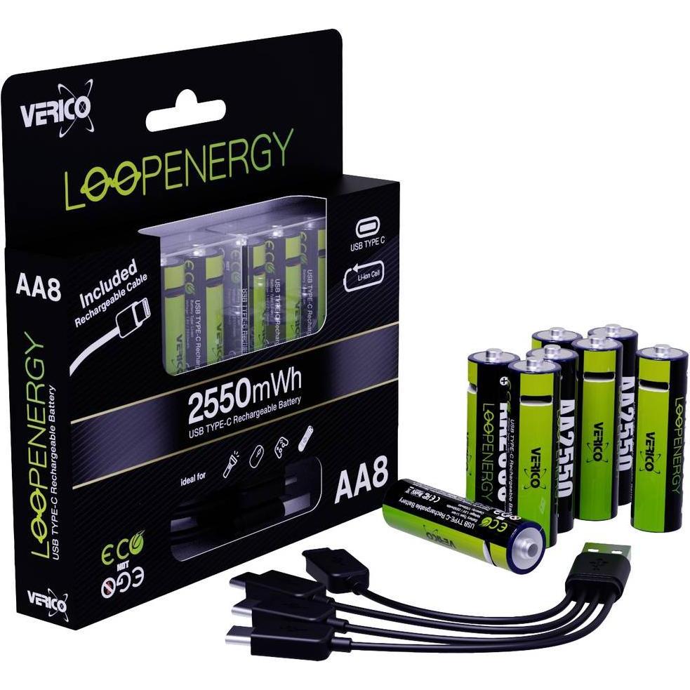 Thumbnail - Verico Loopenergy (8 Stk., AA, 1700 mAh), Batterien + Akkus