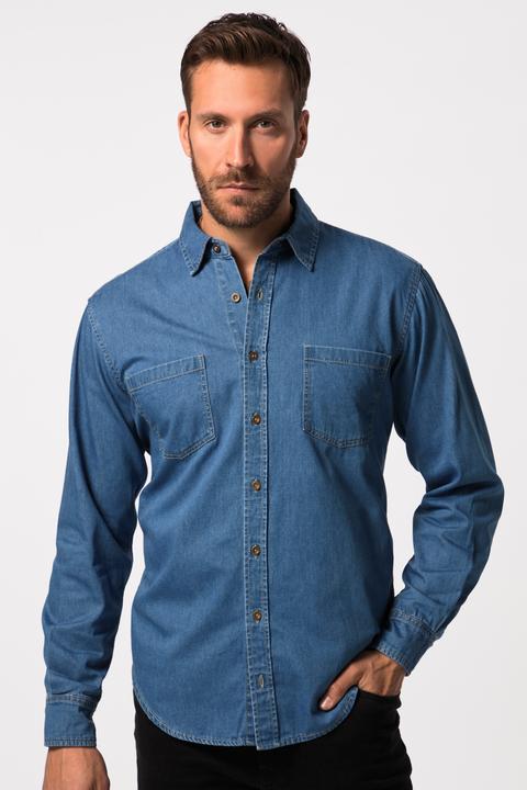 Immagine prodotto JP1880 Jeanshemd, Langarm, Kentkragen, Modern Fit (5XL)
