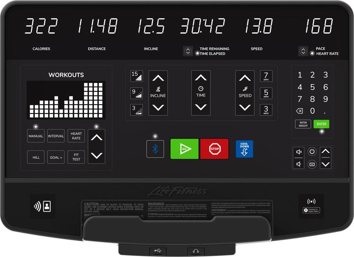 Actual product image Life Fitness Club Series Plus Treadmill with German SL Console