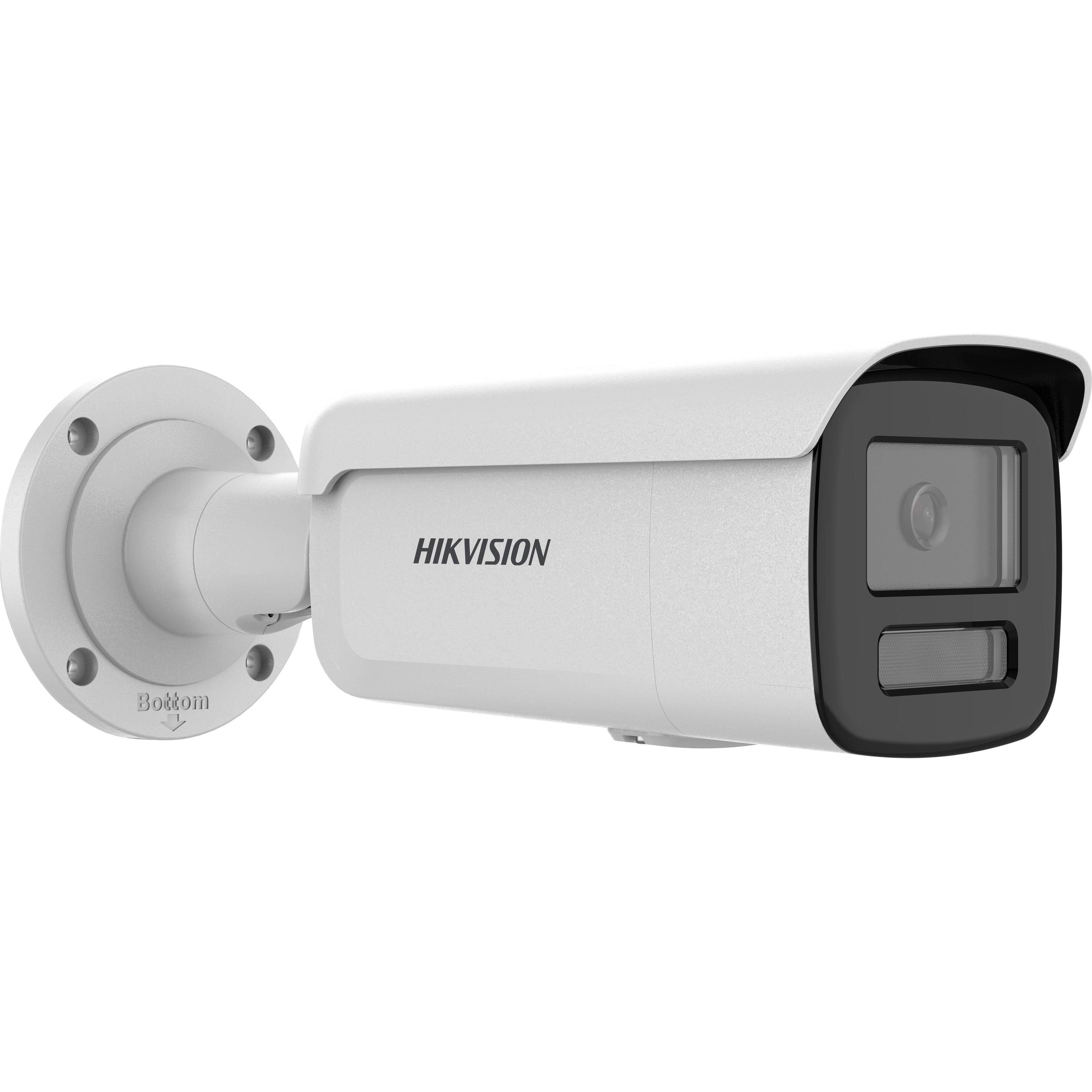 Hikvision 4 MP Acusense Motorized (2688 x 1520 pixel), Telecamera di rete, Bianco, Nero