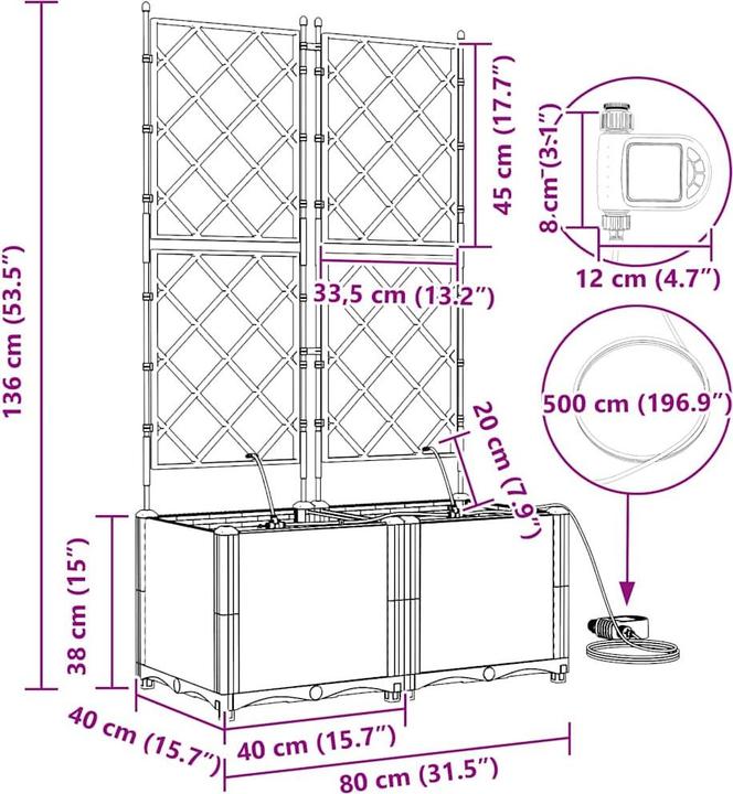 Produktbild vidaXL Garten-Pflanzgefäss