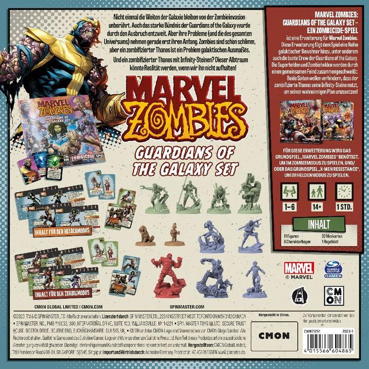 Image du produit Cmon CMND1251 - Marvel Zombies - Guardians of the Galaxy, jeu de société, pour 1-6 joueurs, à partir de (Allemand)