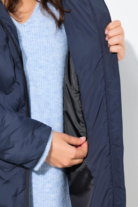 Actual product image Ulla Popken HYPRAR Chevron Quilted Coat