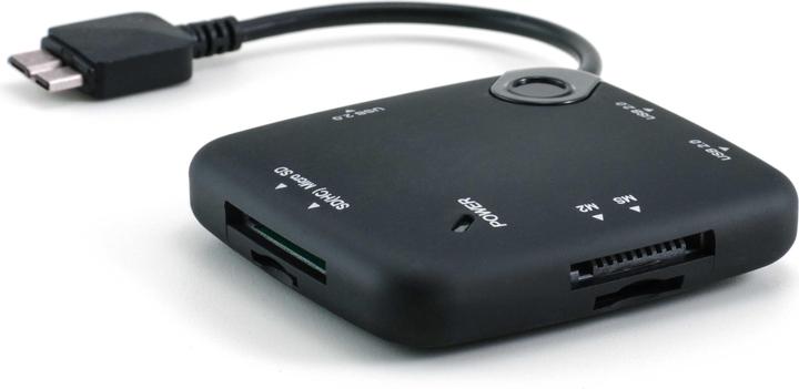Produktbild CSL OTG USB Hub & Kartenlesegerät für Samsung Note 3 & S5 (USB 2.0 Micro-B)