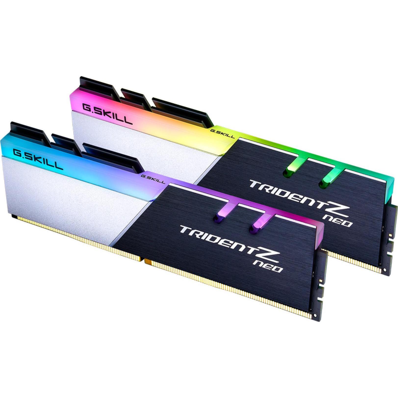 G.Skill Trident Z Neo (2 x 32GB, 3200 MHz, DDR4-RAM, DIMM), RAM, Schwarz, Silber