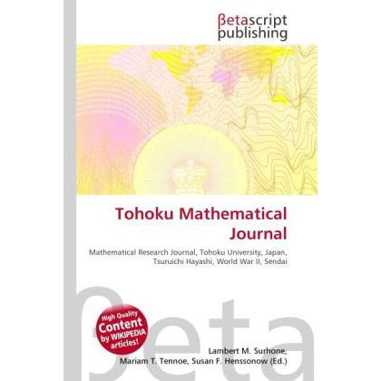 Tohoku Mathematical Journal, Fachbücher