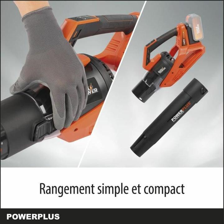 Actual product image Powerplus Dual Power leaf blower brushless 40V - excl. battery and charger (Rechargeable battery operated, Leaf blower)