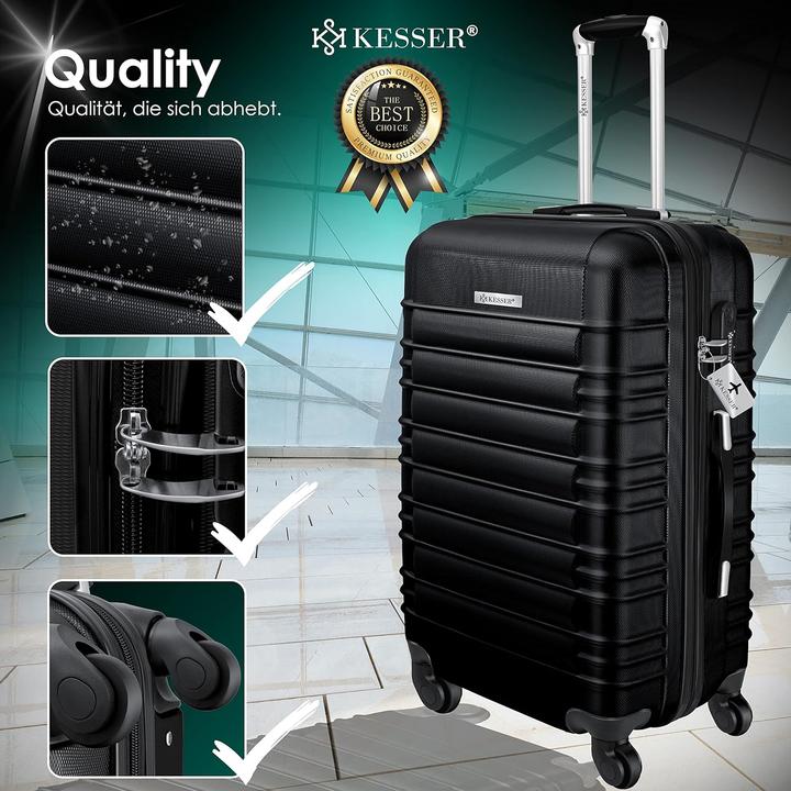 Image du produit Kesser Ensemble de valises rigides (120 l, Bagage à main (jusqu'à 50l), M (50 - 90l), L (90 - 115l), XL (à partir de 115l))