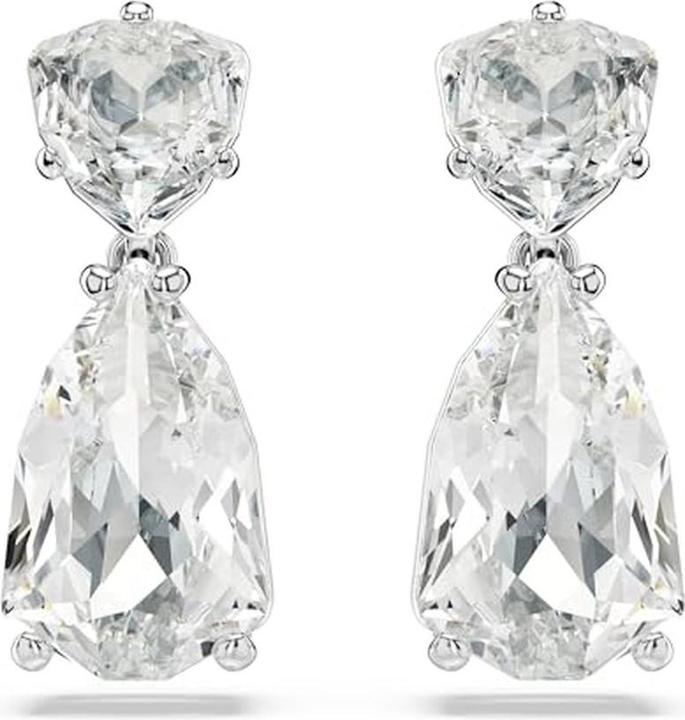 Swarovski Mesmera Drop Earrings Various Cuts White (Metal)