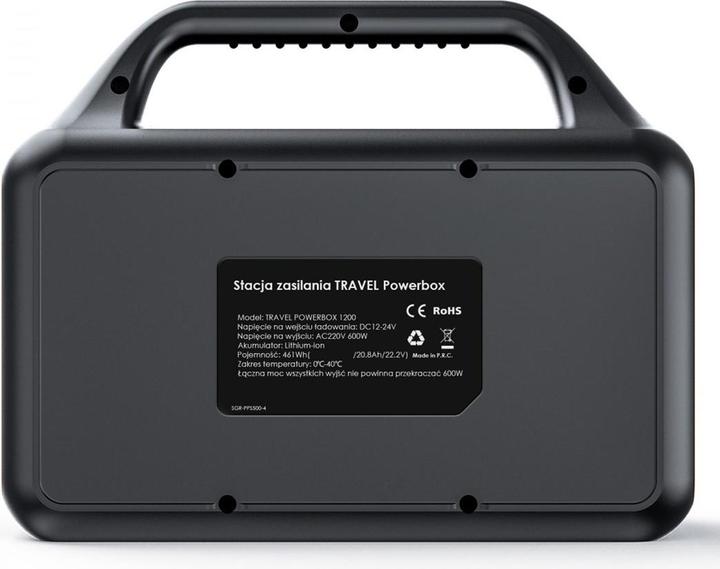 Actual product image Volt Polska Przeno?na stacja zasilania TRAVEL POWERBOX OPTI1200 (461 Wh, 4.90 kg)