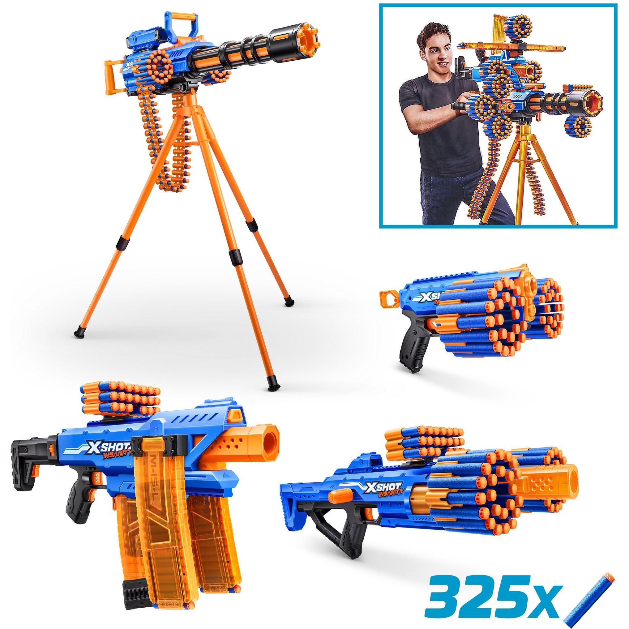 Zuru X-Shot INSANITY Mania-Bundle, 4 in 1 Set - Blaster