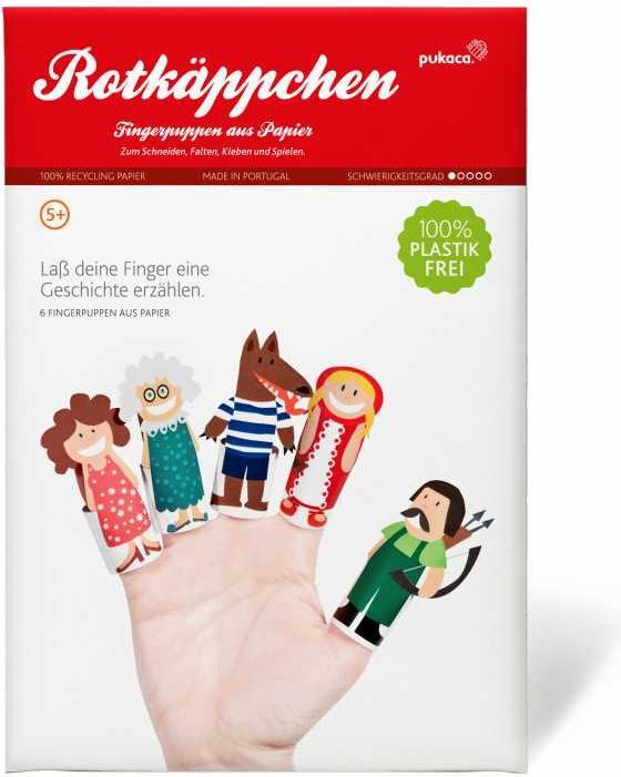 Immagine prodotto Pukaca Set di marionette da dito in carta. 6 Cappuccetto Rosso