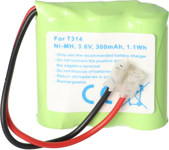 Image du produit AccuCell Akku passend für Schnurlos-Telefon Universal, AUDIOL, Sagem, NiMH, 3,6V, 300mAh