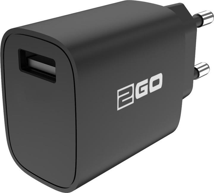 Produktbild 2GO Netz-Ladegerät 100V-240V - schwarz für Universal USB (5 W)