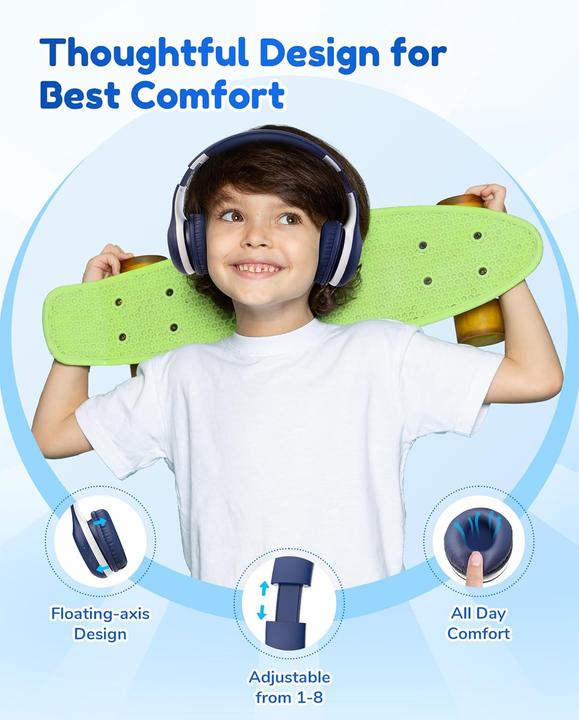 Actual product image EarFun Bluetooth headphones for children, foldable