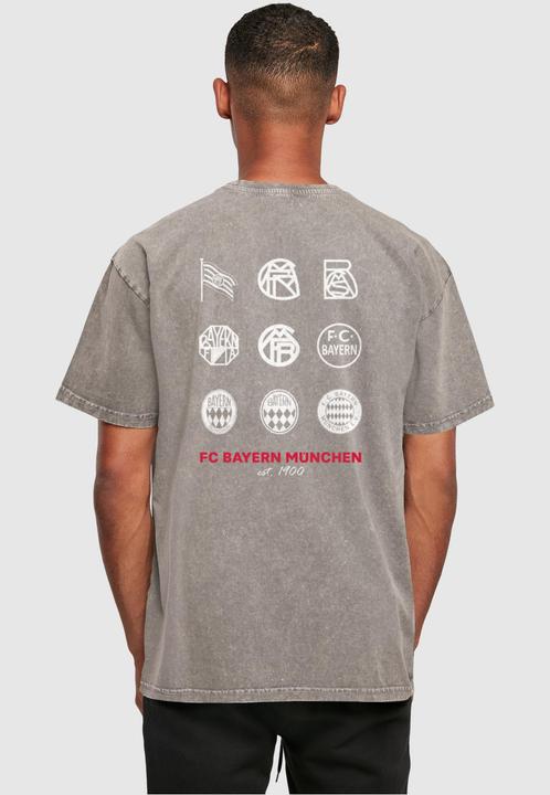 Image du produit FC Bayern München Logo History Acid Washed Heavy Oversize Tee - 115115 (XL)