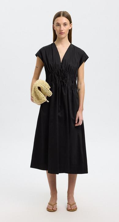 Produktbild Selected Femme Vorn gebundenes Midikleid (40)
