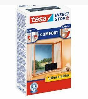 Actual product image tesa Insect screen COMFORT for windows, with Velcro tape, self-adhesive, without drilling (130 x 150 cm)