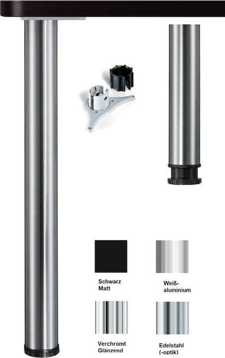 Actual product image Magni Format 4317784301008 - Table leg set D60 710 - 735 chrome Format