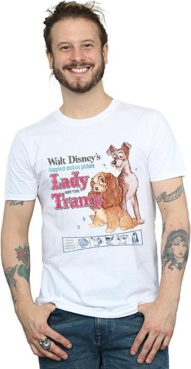 Produktbild Disney Lady And The Tramp Distressed Classic Poster TShirt (S)