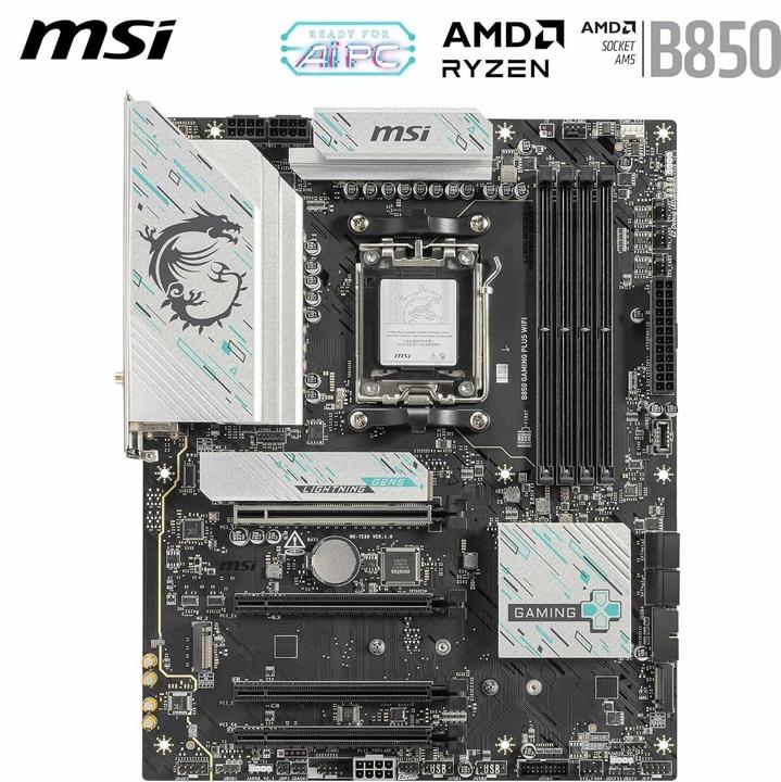 Actual product image MSI B850 GAMING PLUS WIFI (AM5, AMD B850, ATX)
