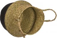Produktbild Ootb Bauchkorb aus Seegras, mit 2 Henkeln, Black