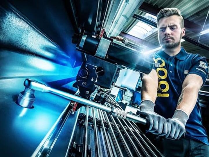 Actual product image HAZET HiPer fine-tooth reversible ratchet ∙ extendable 916HPLG ∙ Square, solid 12.5 mm (1/2 inch) ∙… (1/2")