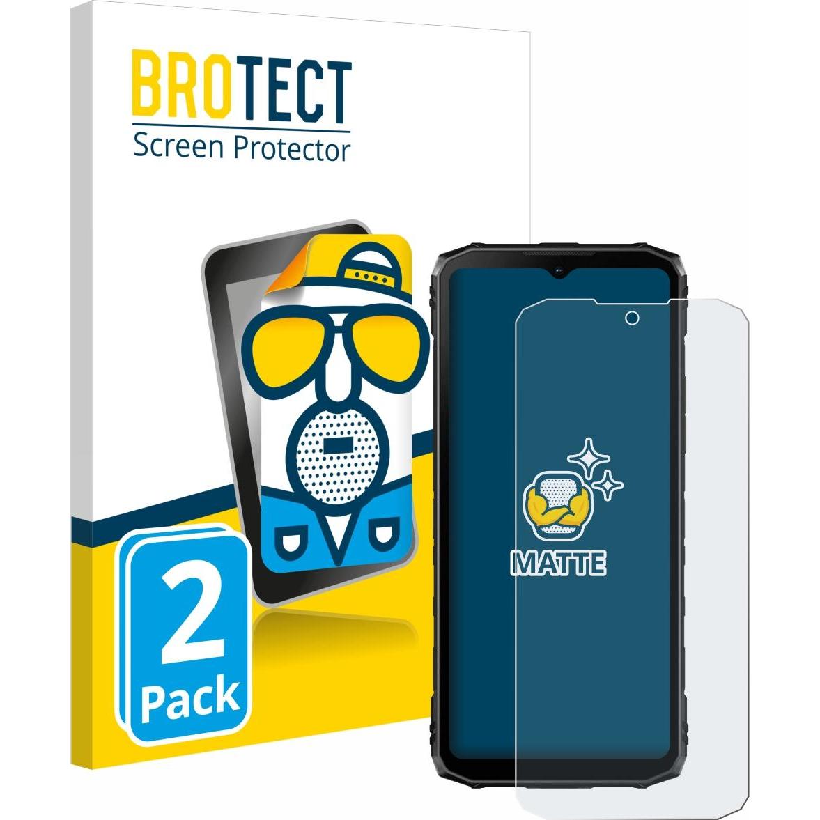 BROTECT Pellicola Opaca (2 pz., ZTE Blade 10 Prime), Pellicola protettiva smartphone, Grigio