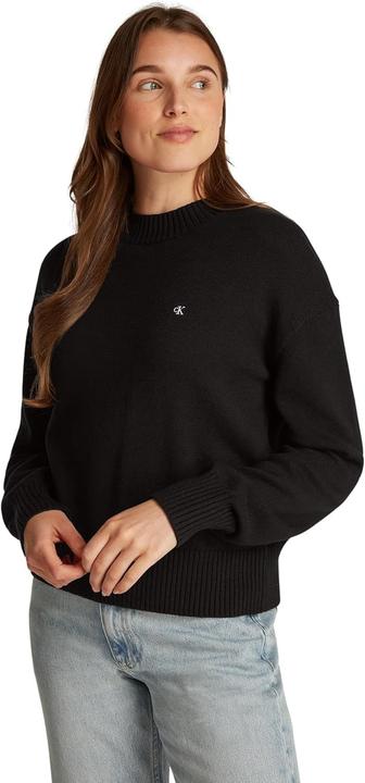 Actual product image Calvin Klein Monogram Embroidered Crewneck Sweater Pullover (XS)