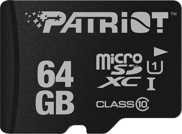 Patriot MicroSDXC UHS-I Klasse 10 (64 Go, microSDXC, U1, UHS-I)