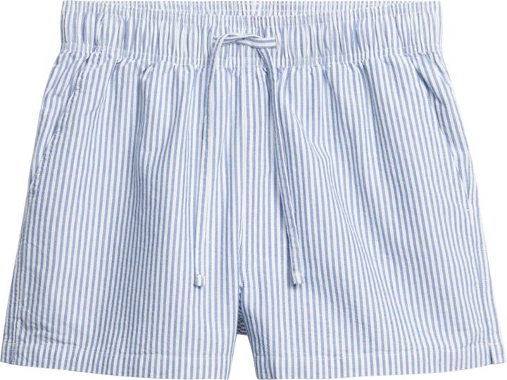 bleu azur rayé oxford