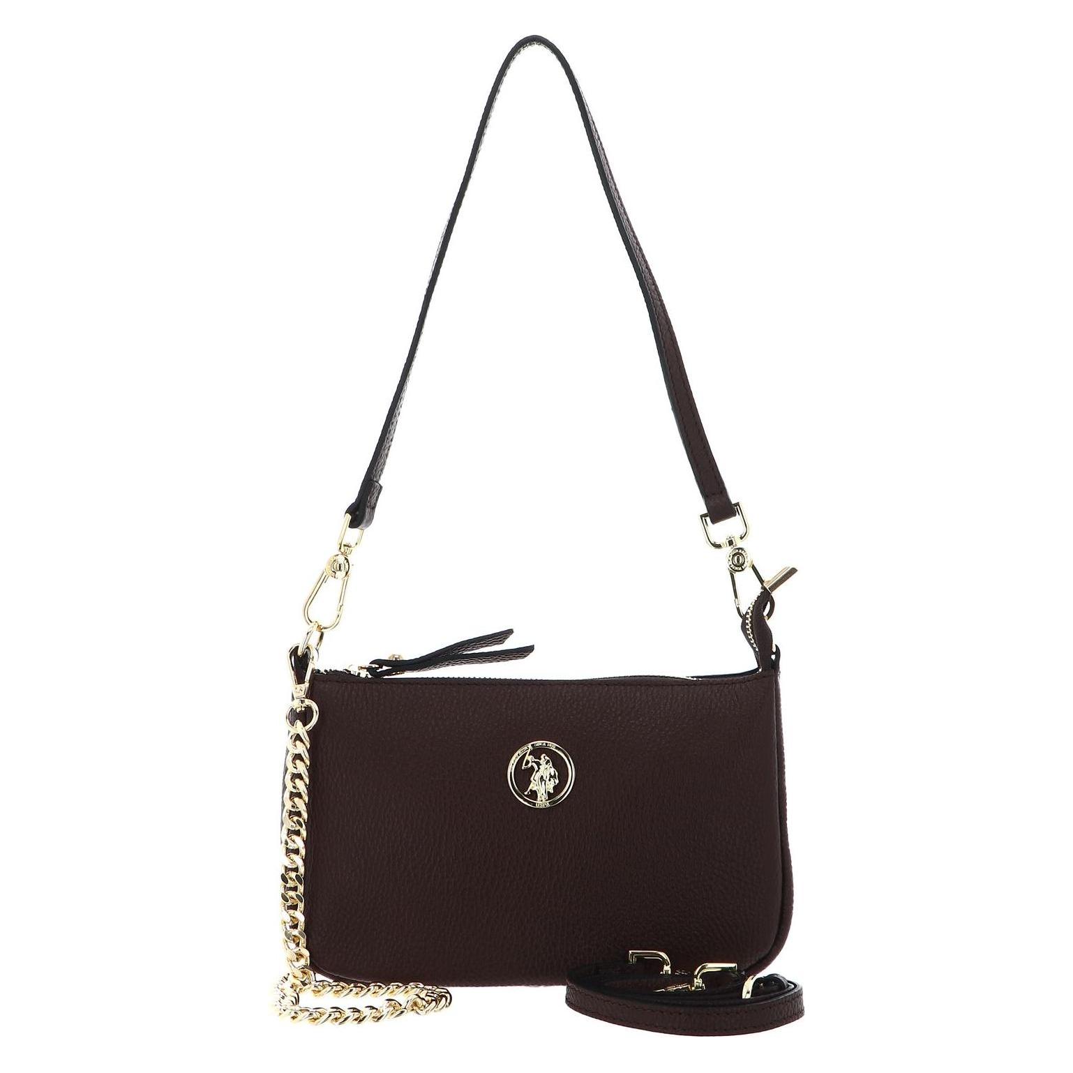 U.S. Polo, Damen, Handtasche, Arlington Small Hobo Leather Bag, Braun