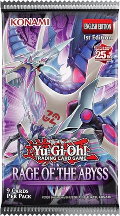 Actual product image Yu-Gi-Oh ! - Rage of the Abyss Booster (YGO736-4) (English, Booster Pack)