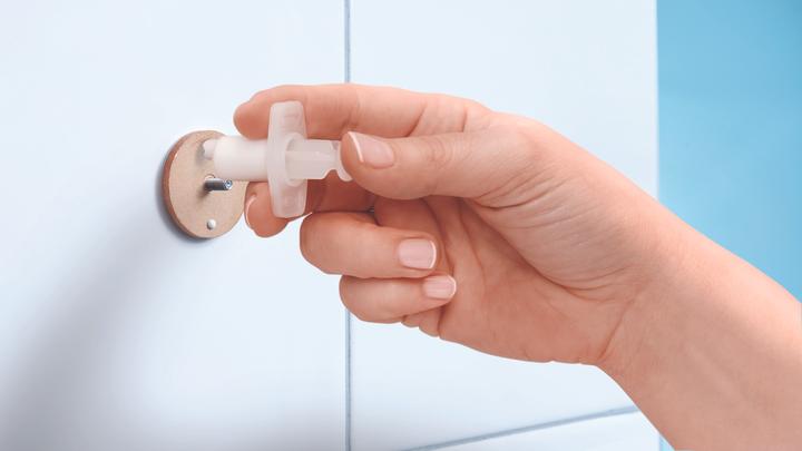 Actual product image tesa BAATH+ shower basket incl. adhesive solution without drilling