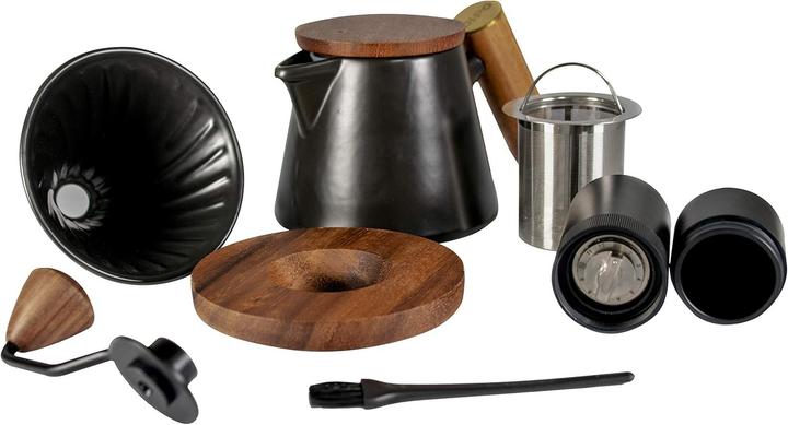 Immagine prodotto Asso Coffee Set completo con macinacaffè e caffettiera a filtro, design elegante