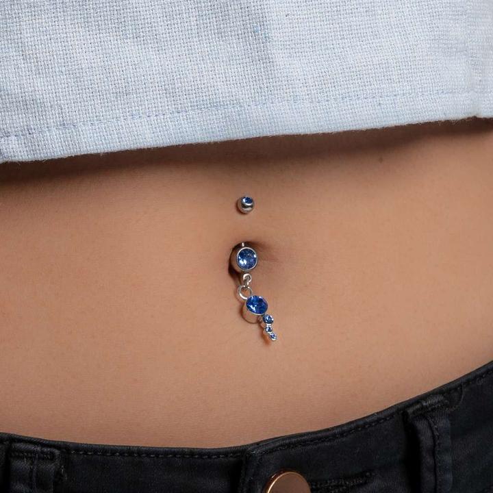 Produktbild Bijouteria Bauchpiercing (Edelstahl, Messing, Kristall)