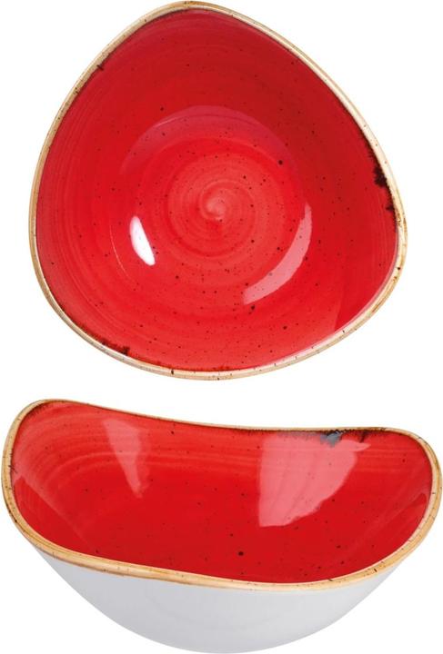 Churchill Stonecast Berry Red Triangle Bowl 15.3cm (1 x, 15.30 cm)