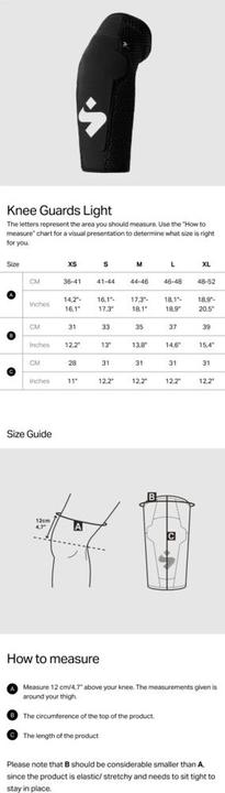 Produktbild Sweet Protection Knee Guards Light (M, Knieschoner, Paar)